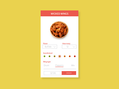Pick your wings buffalo custom customize product daily ui order wings