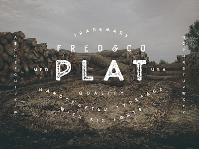 Plat | Sans Serif Typeface font grunge sans serif stamp texture typeface vintage