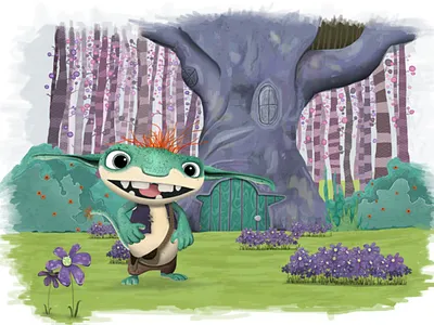 Wallykazam Character art concept art illustration