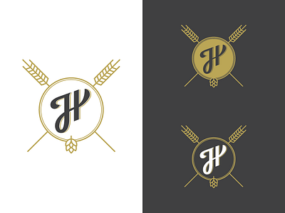 Hermosa Emblem barley beer branding hermosa hops icon madebyborn