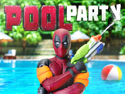 Deadpool Social Campaign - Pool Party campaign deadpool fox padgham party pool reynolds ryan