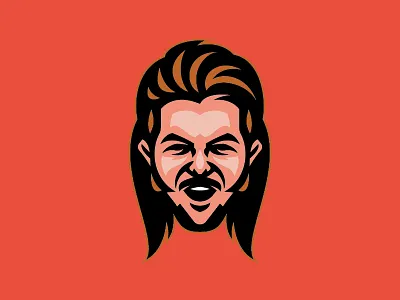 Joe Dirt face icon illustration joedirt logo