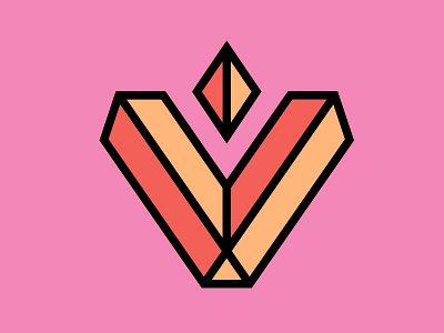 Type Tuesday V 3d icon logo typography
