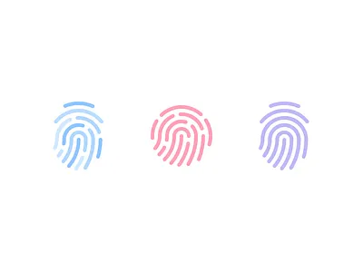 Fingerprints fingerprint flat glyph hiko icon illustration