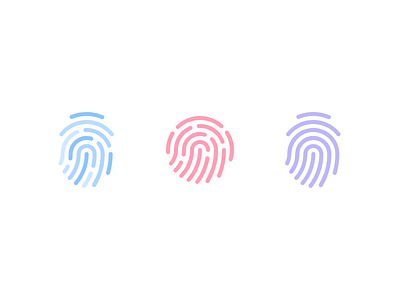 Fingerprints fingerprint flat glyph hiko icon illustration