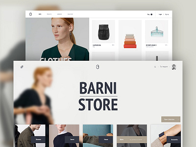 Barni E-shop agenceme e shop psd samples sketch template ui ux webdesign