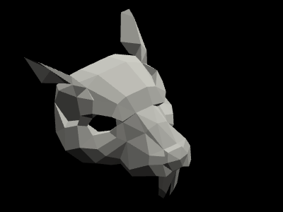 Rat Kings Mask 3d lowpoly