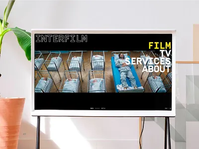 Interfilm film filming interaction design production ui ux visual identity