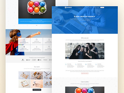 Agency Landing Page agency creative landing page portfolio