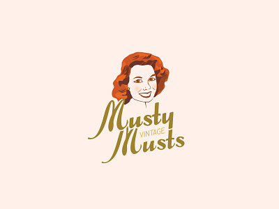 Musty Musts Vintage LOGO DESIGN branding design graphic design identity logo vector