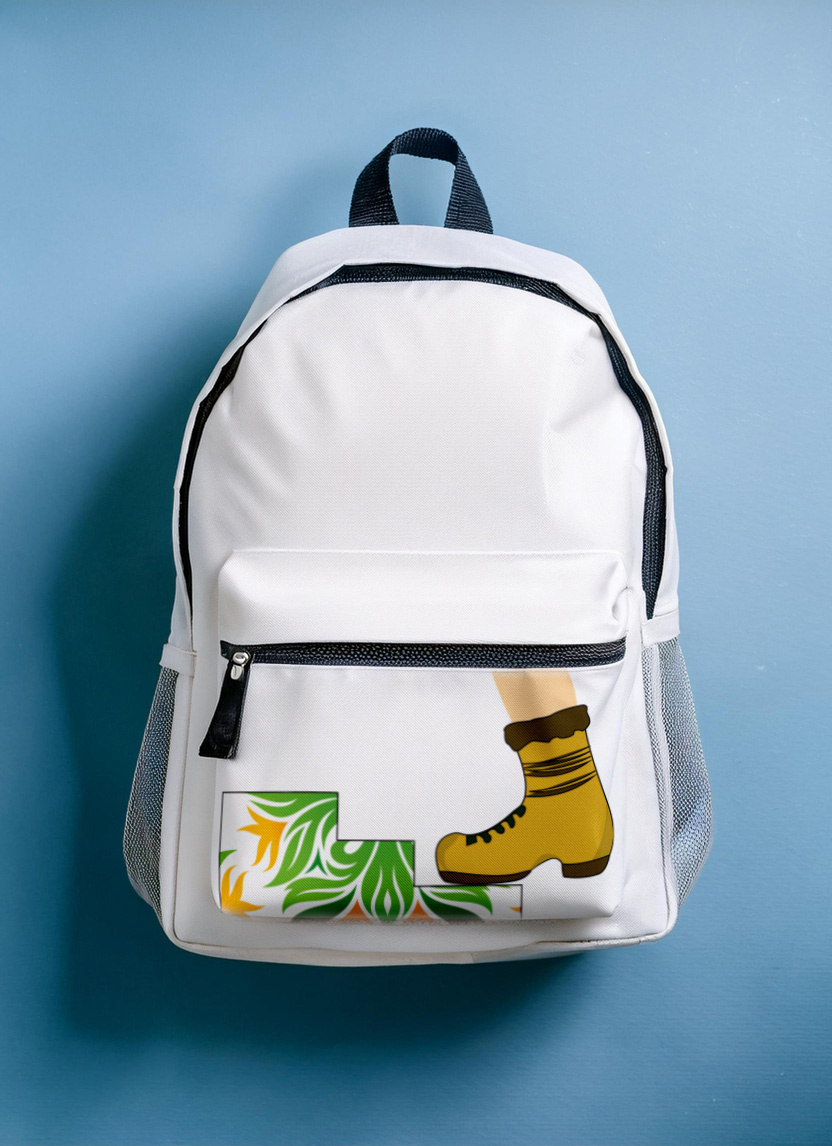 ALWAYS STEP FORWARD design forward illustration logo step tote bags