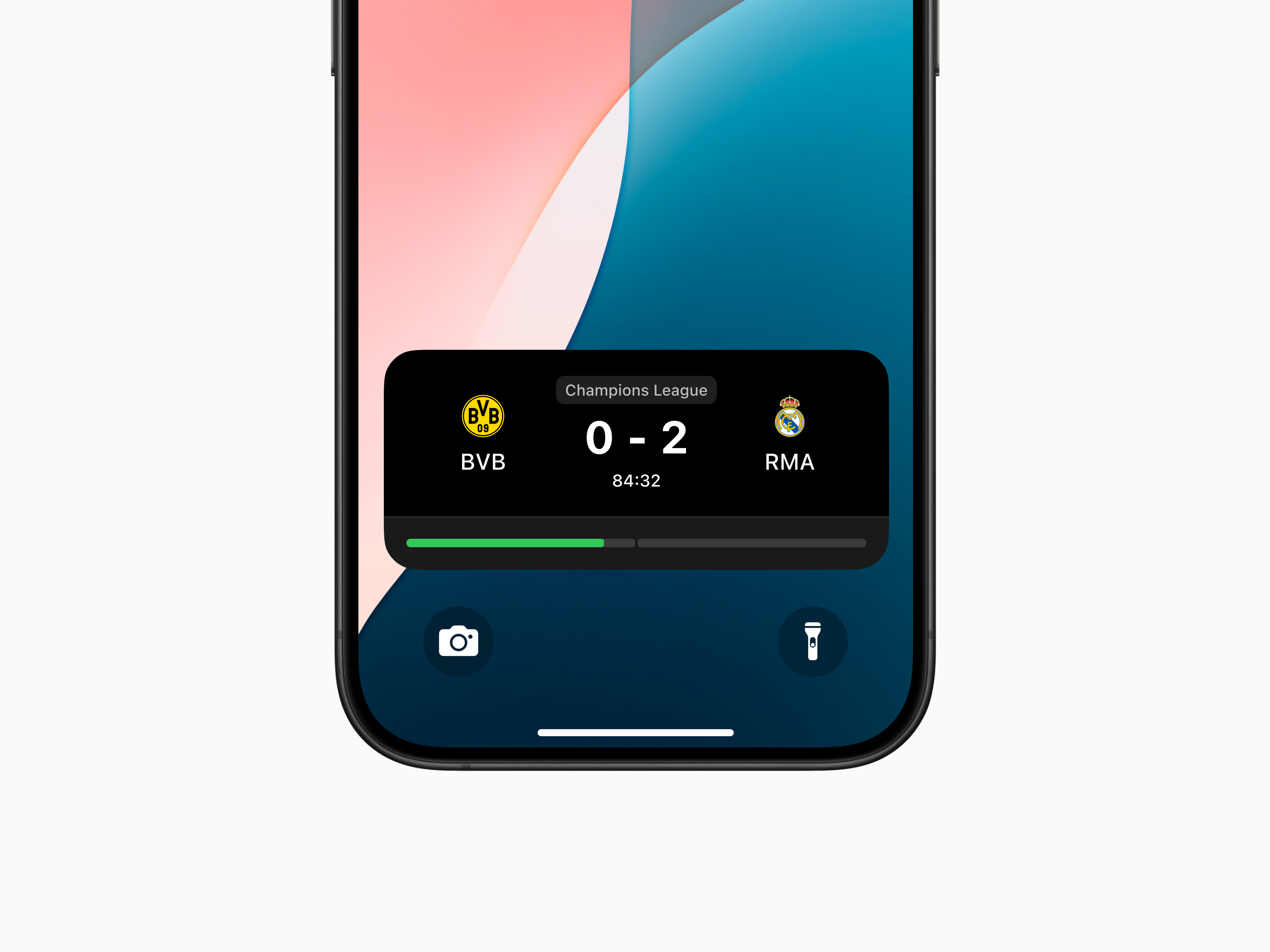 Fanatik Live Activities 🔥 activites borussia design dortmund home home screen ios ios pro ios18 iphone 15 iphone 15 pro live live activities mobile phone photos pro real madrid