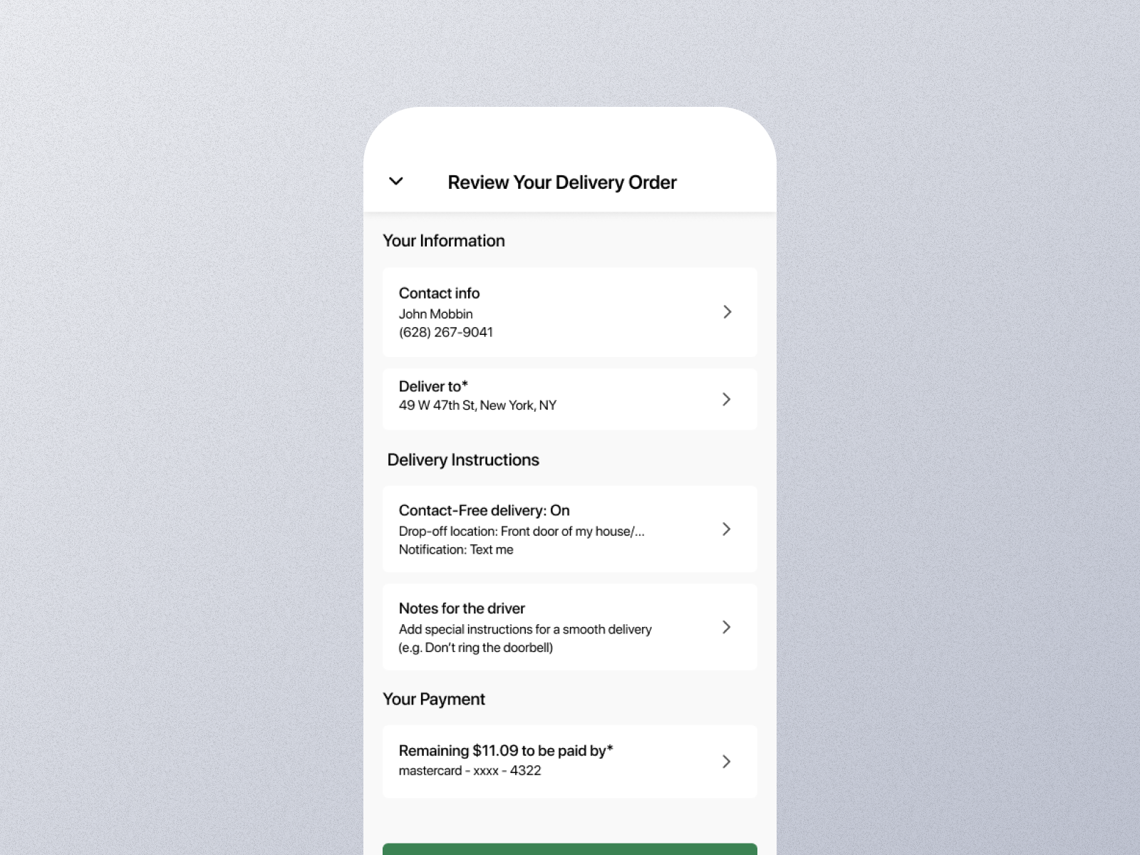 Review Order Mobile App Ui by UI Ants on Dribbble