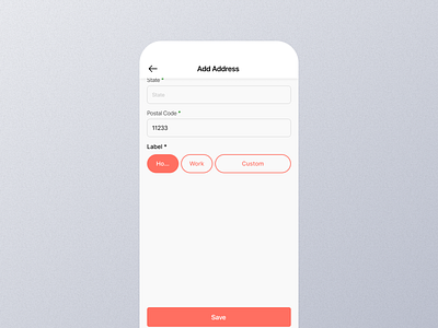 Save Address Mobile App Ui app design mobile save address save address app save address dashboard save address design save address details save address experience save address interface save address mobile save address option save address page save address screen save address setting save address ui save address view save address widget screen ui