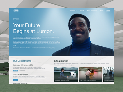 Lumon Careers Website Concept careers lumon severance ui uidesign