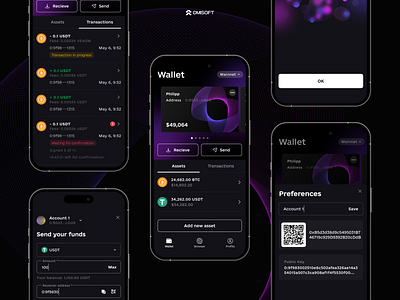 Crypto Wallet Mobile App UI/UX crypto wallet app crypto wallet app design crypto wallet app uiux ui ux wallet app wallet app design wallet app design uiux wallet app uiux