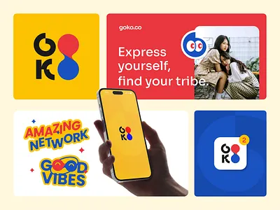 GoKo - logo app icon design app icon brand identity branding community fintech icon design korean logo lettermark logo design mobile app modern logo social network startup tech logo technology logo visual identity web logo