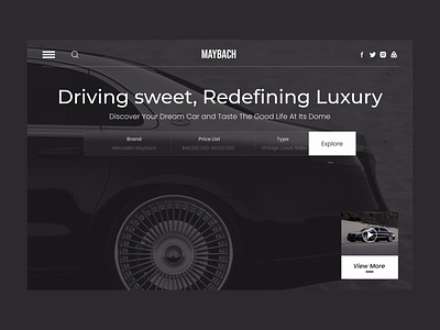 Luxury Car Showcase Website automotive website bold typography call to action car showcase clean aesthetics dark theme elegant visuals interactive ui luxury branding luxury design minimalist ui modern ui premium ux responsive design sleek layout ui design user friendly ux design ux ui web interaction