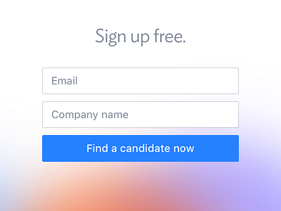 Sign up free altimeter baseline blur form ideal sans landing page san francisco sign up