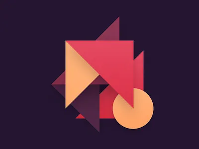 Illustration for fairy tale fox geometric illustration wood