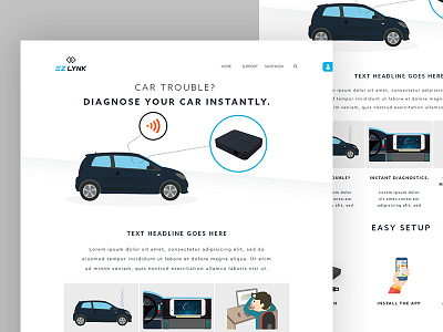 Ezlynk website WIP clean professional ui ux website