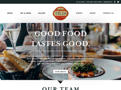 003 // Landing Page 002 daily dailyui landing page restaurant ui ux web design