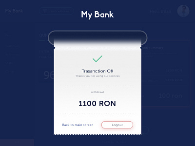 atm receipt atm ui ui design