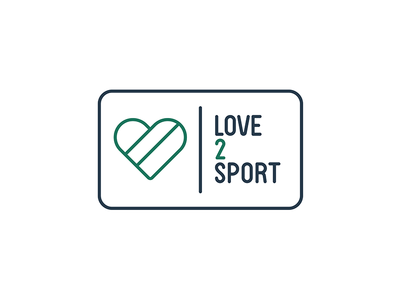 Love 2 Sport website Logo's badge circle colors gif illustrator logo love sport vector