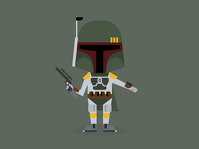 Boba Fett boba fett illustration star wars vector