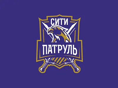 City Patrol guard identity logo logotype security