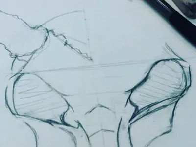 Animal Skull - Sketch animal animal skull illustration pencil pencil sketch sketch skull skull illustration skull sketch