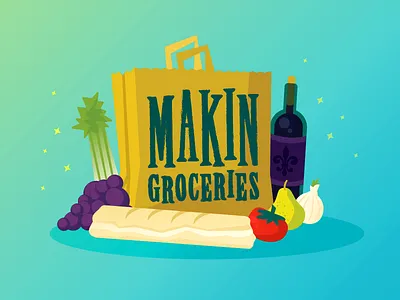 Where Y'at 4/4 illustration typography