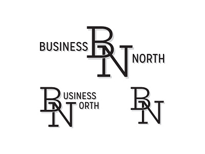 Biz North alternates concept logo mark monogram