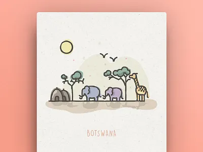 World Icons - Botswana botswana icon illustration vector world world icons