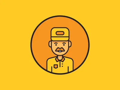 Time for work guy maintenance man work yellow