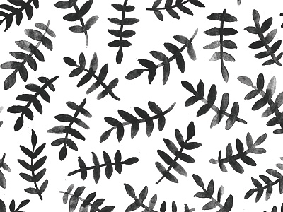 Fern Tiling Pattern botanical floral illustration painting pattern pattern design pattern illustration textile design watercolor