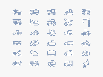 Construction transportation icons car construction icon transportation truck wagon