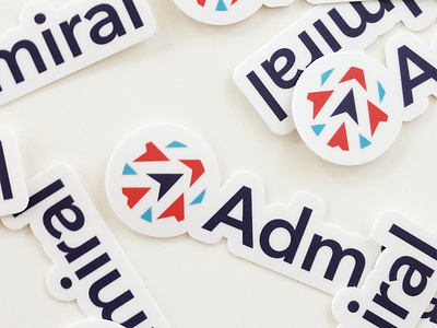 Admiral Stickers branding logo sticker