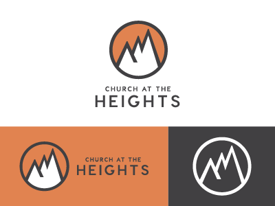 Church at the Heights final logo branding church church branding church logo church plant logo