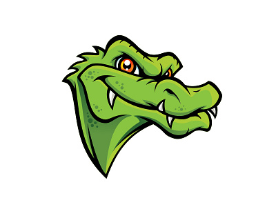 Gator alligator brand branding gator green icon identity illustration logo mascot reptile