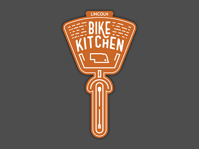 Lincoln Bike Kitchen Logo line logo non profit simple