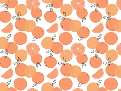 orange you glad... illustration orange pattern seamless