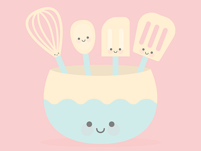 Kitchen Bowl cute kawaii kitchen pastel