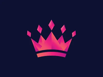 Diamond Crown alperyildiz crown diamond gradient logo