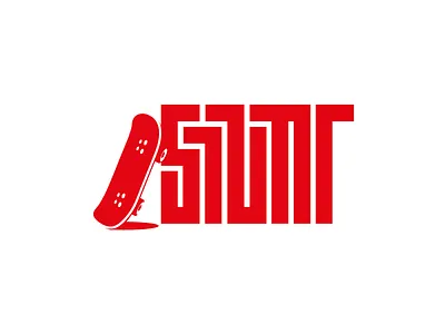 Stunt red skate stunt