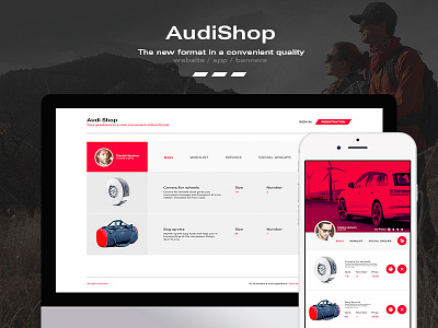 Concept AudiShop Online 2016 animation audi interface keyimage lifestyle looks online shop ui ux website