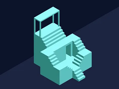 Small Installation 03 grid illustration installation isometric minimal simplified