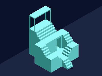 Small Installation 03 grid illustration installation isometric minimal simplified