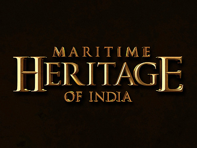 Maritime Heritage Of India | Title Design book chennai cover design font graphic design india indian navy sivadigitalart title design typography wrapper