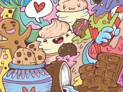 Flavour Extravaganza character design drawing handdrawn illustration